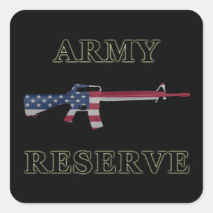 Army Reserve M16 Sticker Black