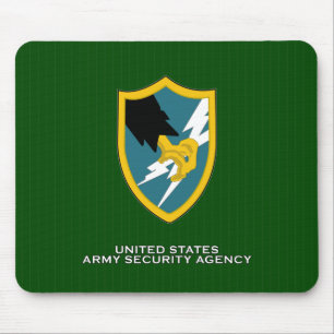 Army Security Agency shoulder patch Mouse Mat