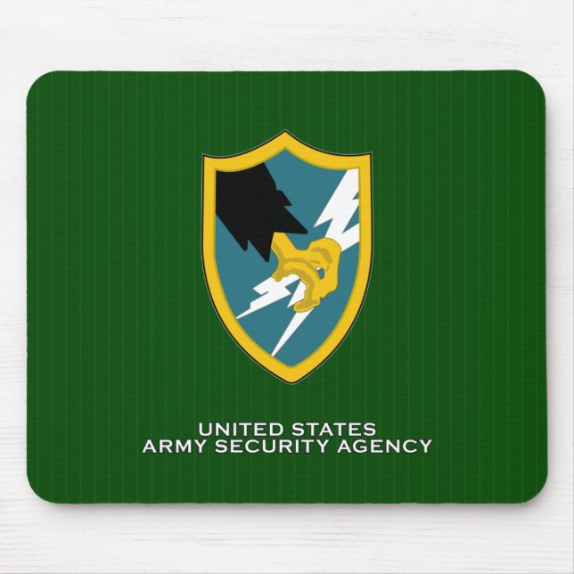 Army Security Agency shoulder patch Mouse Mat (Front)