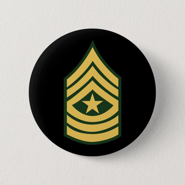 Army - Sergeant Major E-9 (SGM) 6 Cm Round Badge (Front)
