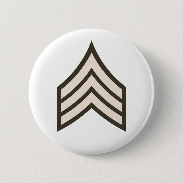 Army Sergeant rank 6 Cm Round Badge (Front)