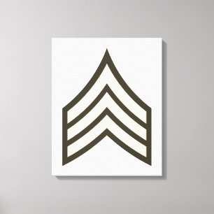 Army Sergeant rank Canvas Print