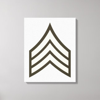 Army Sergeant rank Canvas Print