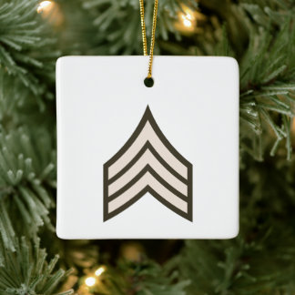 Army Sergeant rank Ceramic Ornament