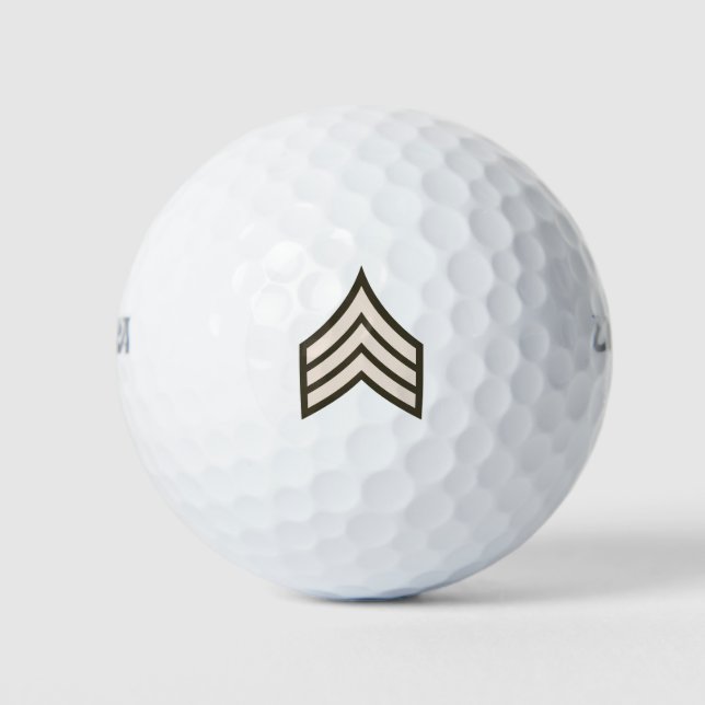 Army Sergeant rank Golf Balls (Front)