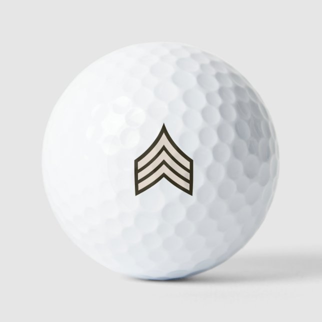 Army Sergeant rank Golf Balls (Front)