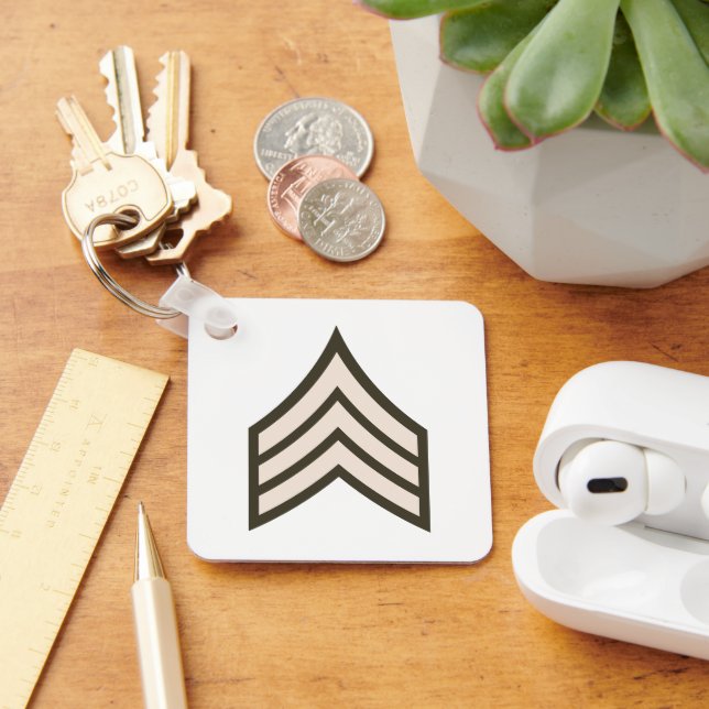 Army Sergeant rank Key Ring (Desk)