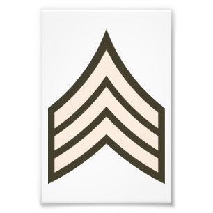 Army Sergeant rank Photo Print