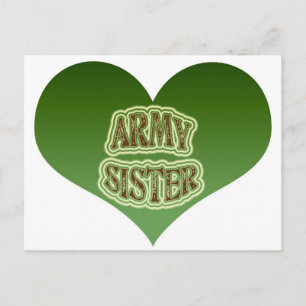 Army Sister Postcard
