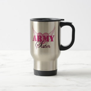 Army Sister Wings Travel Mug