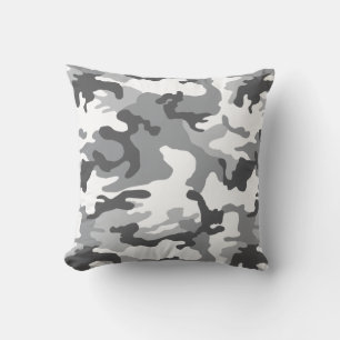 Army Snow Camouflage Fleece Blanket Cushion