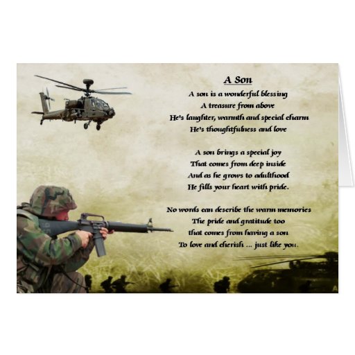 Image of Army Soldier - Son Poem