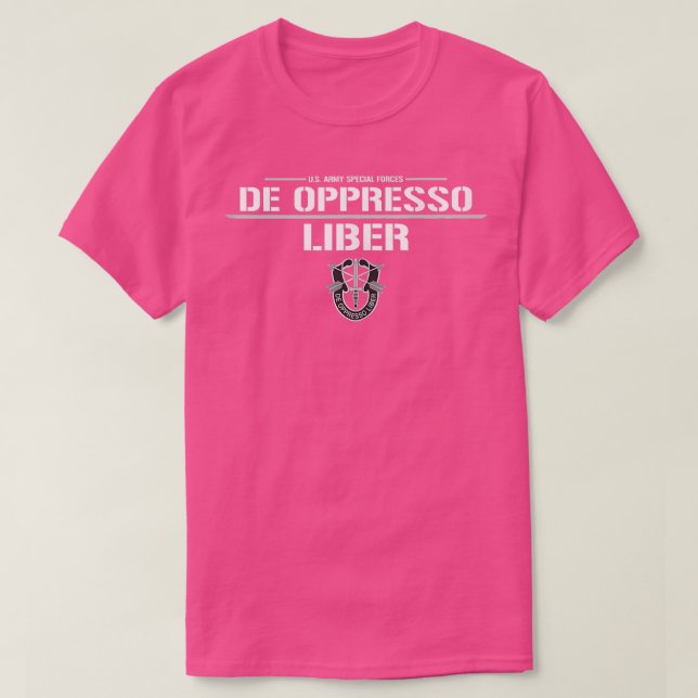 Army Special Forces  De Oppresso Liber  T-Shirt (Design Front)