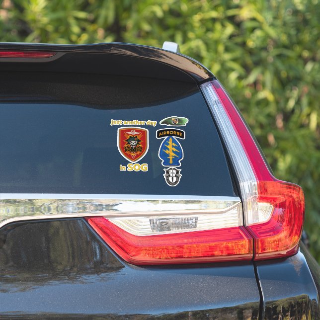 Army Special Forces MAC-V-SOG contour stickers. St (Car Side)