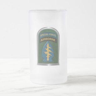 Army Special Forces Tab and Patch Gift Frosted Mug