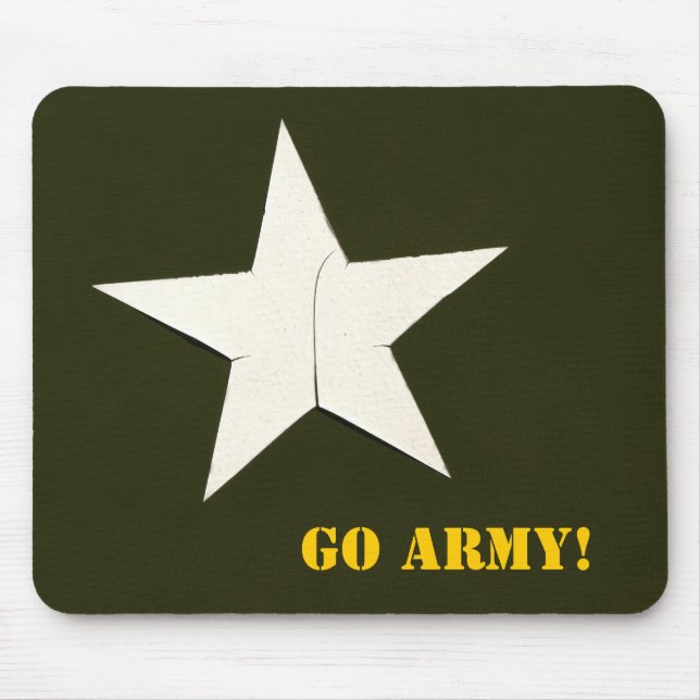 army star, Go Army! Mouse Mat (Front)