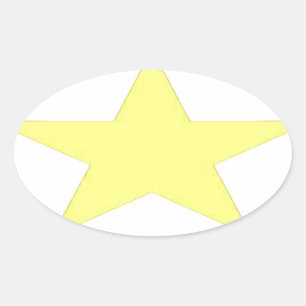 army star oval sticker