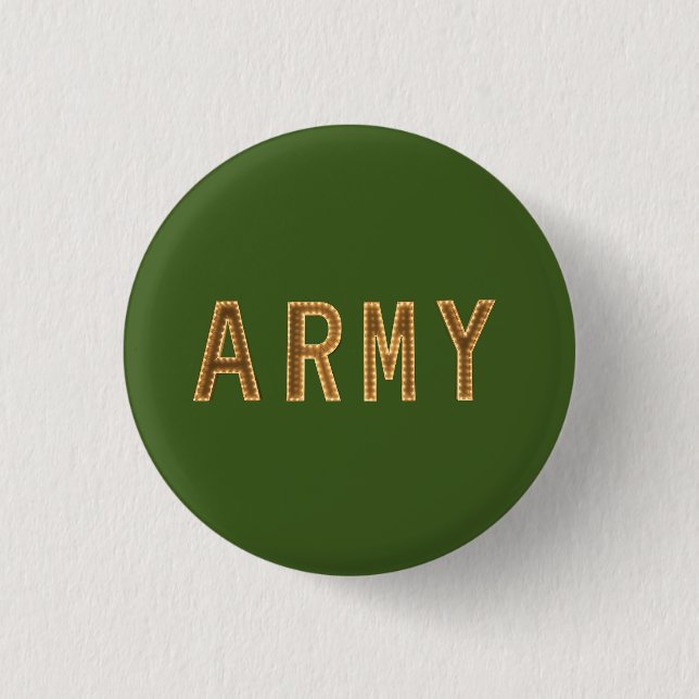 Army Strength 3 Cm Round Badge (Front)