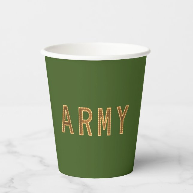 Army Strength Paper Cups (Front)