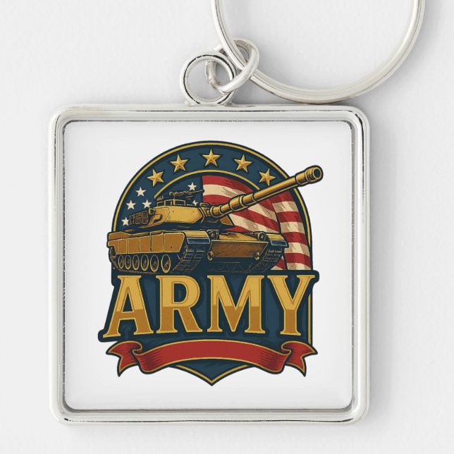 Army Tank Key Ring (Front)