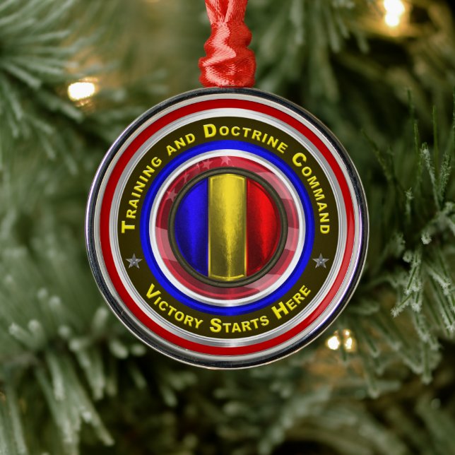 Army Training and Doctrine Command Keepsake Christ Metal Tree Decoration (Tree)