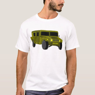 Army Truck Cartoon Drawing T-Shirt