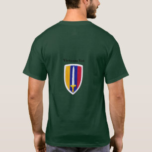 Army USARV MACV Vietnam Nam War Vets Patch T-Shirt