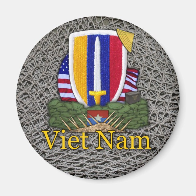 Army USARV Vietnam war patch veterans Magnet (Front)