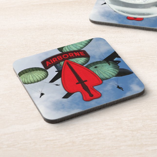 Army USASOC Special Ops SOC Veterans Coaster (Left Side)