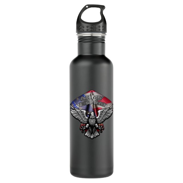 Army Veteran 710 Ml Water Bottle (Front)