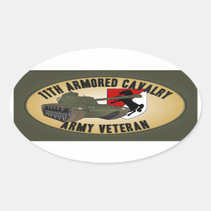 Army Veteran - M-48 Oval Sticker