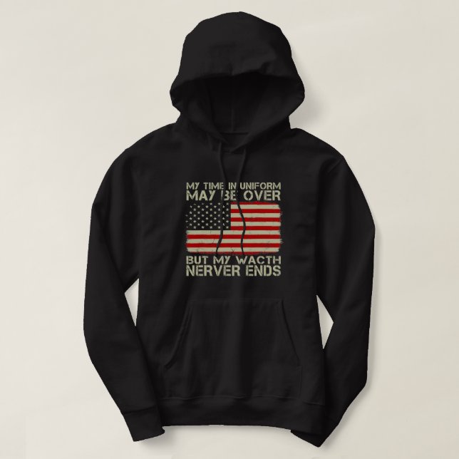 Army Veteran Tee, Veterans Day tee, Military Gift  Hoodie (Design Front)