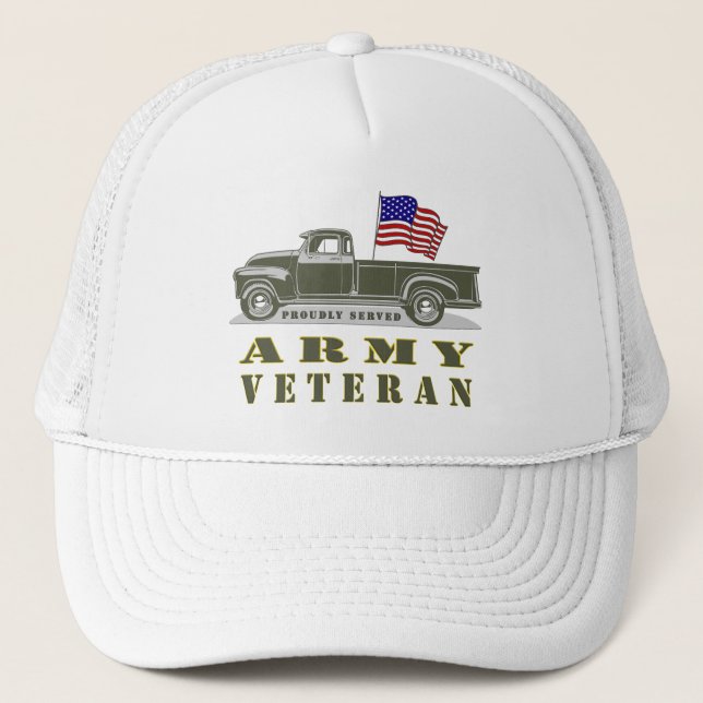 Army Veteran  Trucker Hat (Front)