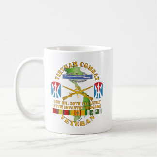 Army - Vietnam Combat Vet - CIB w 1st Bn Coffee Mug