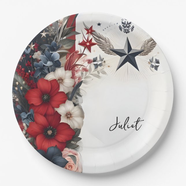 Army War Marine Tactical Military Bridal Shower Paper Plate (Front)