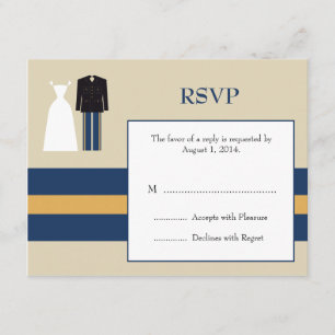 Army Wedding Invitation RSVP Card