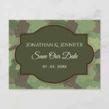 Army Wedding Save the date