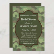 Army White rose elegant Bridal shower