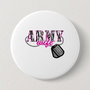 Army Wife 7.5 Cm Round Badge