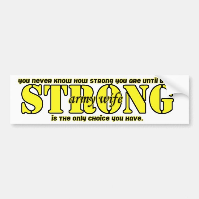 army wife bumper bumper sticker (Front)