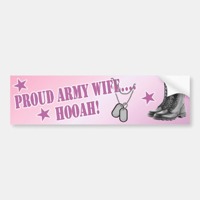 Army Wife Bumper Sticker (Front)