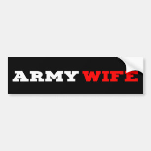 Army Wife Bumper Sticker