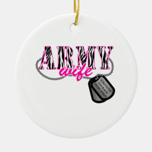 Army Wife Ceramic Tree Decoration