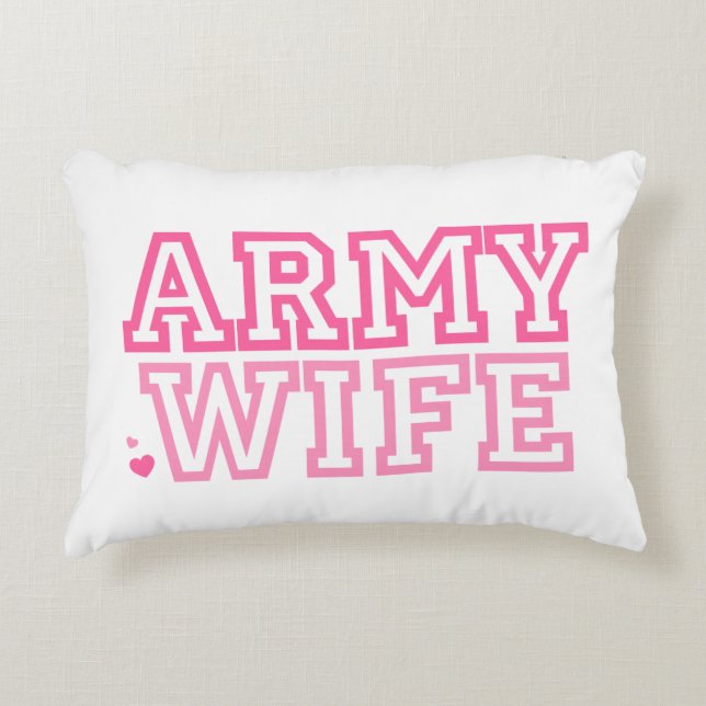 Army Wife Decorative Cushion (Front)