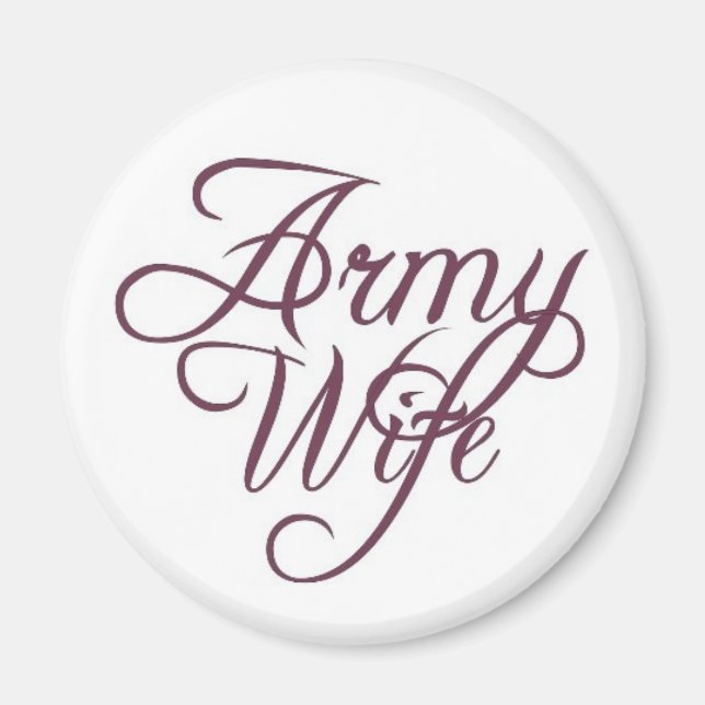 Army wife magnet (Front)