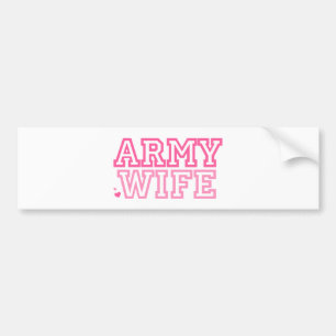 Army Wife (pink) Bumper Sticker