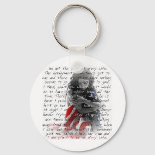 army wife poem key ring