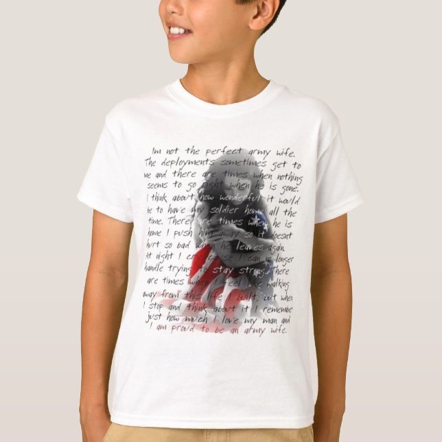 army wife poem T-Shirt (Front)