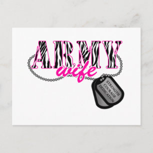 Army Wife Postcard