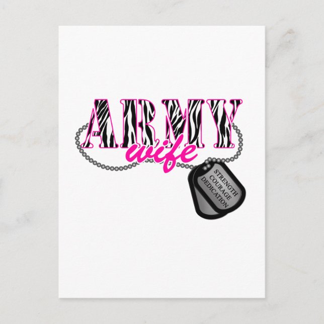 Army Wife Postcard (Front)